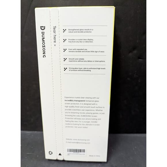 DUMOSONG tempered glass screen protector IPhone 15 - Picture 3 of 3